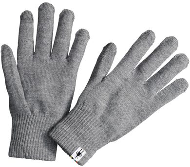SMARTWOOL LINER GLOVE silver gray heather