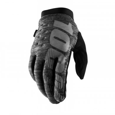 100% BRISKER Cold Weather Glove Heather Grey