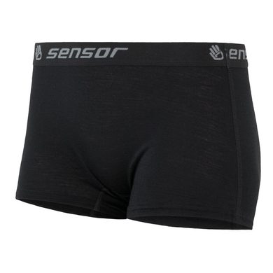 SENSOR MERINO ACTIVE ladies panties with leg black