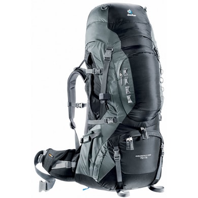 DEUTER Aircontact PRO 70 + 15 - hiking backpack black