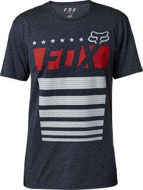 FOX Red, White & True SS TechTee Heather Midnight