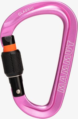 MAMMUT Classic HMS Screwgate Carabiner Pink