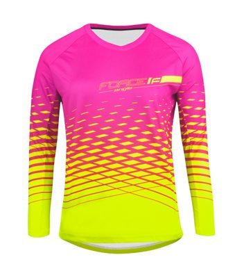 FORCE MTB ANGLE LADY dl. sleeve, pink-fluo