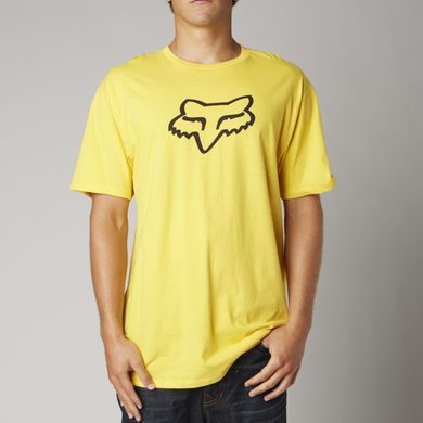FOX Legacy Foxhead ss Yellow - tričko