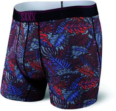 SAXX QUEST BOXER BRIEF FLY red tropics