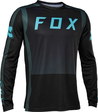 FOX Yth Defend Ls "Race" Emerald