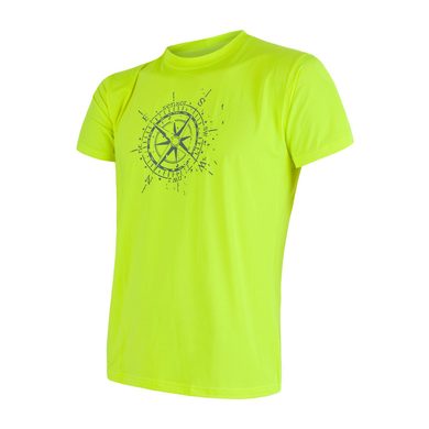 SENSOR COOLMAX FRESH PT COMPASS men's shirt yellow reflex