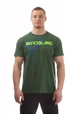 NORDBLANC NBSMT5096 ZLH DEER - pánské tričko akce