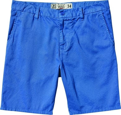 GLOBE 01216001 GOODSTOCK CHINO WALKSHORT WASHED BLUE - pánské plátěné šortky