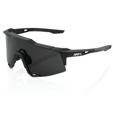 100% SPEEDCRAFT, Soft Tact Black - Smoke Lens