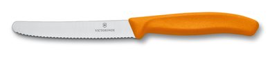 VICTORINOX 6.7836.L119 Nůž na rajčata oranžový 11 cm vlnka