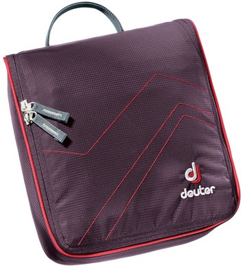 DEUTER Wash Center II aubergine-fire - toaletní taška