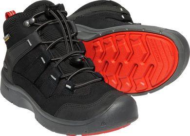 KEEN HIKEPORT MID WP Y, black/bright red