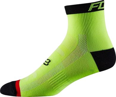 FOX 13434-130 TRAIL SOCK 4" Flo Yellow - cyklistické ponožky