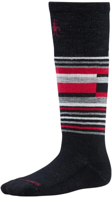 SMARTWOOL Jr Wintersport Stripe - dětské ponožky černé výprodej