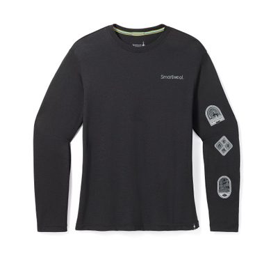 SMARTWOOL OUTDOOR PATCH GRAPHIC LONG SLEEVE TEE, black