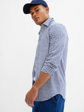 GAP 422485-01 Košile slim poplin stretch modrá