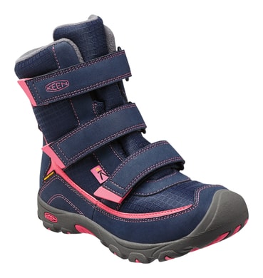 KEEN TREZZO II WP K, dress blues/camellia rose - dětské zimní boty