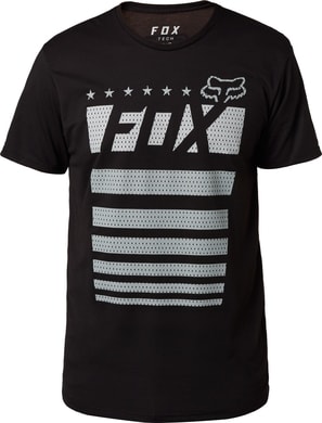 FOX Red, White & True SS Tech Tee Black