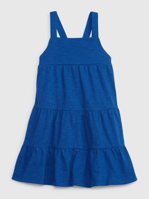 GAP 663791-01 Dětské volánové šaty Tmavě modrá