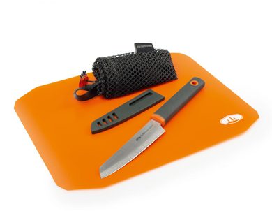 GSI OUTDOORS ROLLUP CUTTING BOARD KNIFE SET