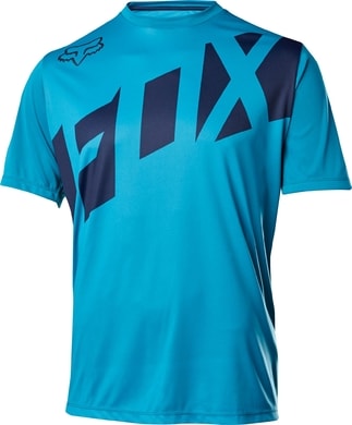 FOX Ranger Ss Jersey Teal Action