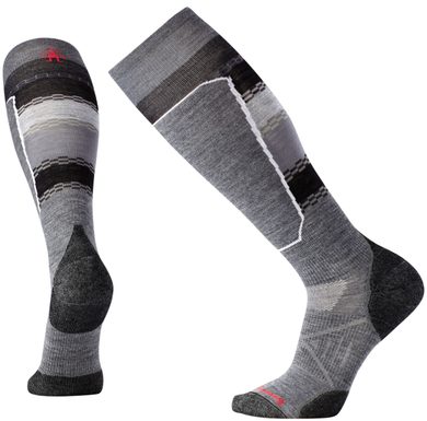 SMARTWOOL PHD SKI LIGHT ELITE PATTERN, medium gray