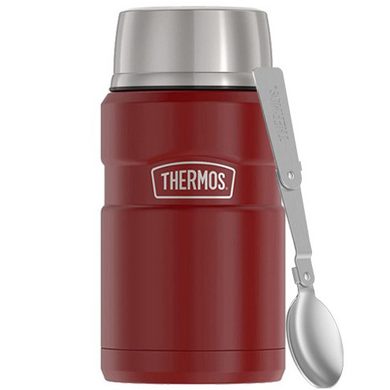 THERMOS Termoska na jídlo se skládácí lžící a šálkem 710 ml rustic red