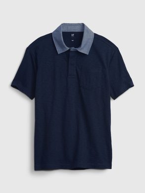 GAP 585694-02 Dětské polo tričko Tmavě modrá