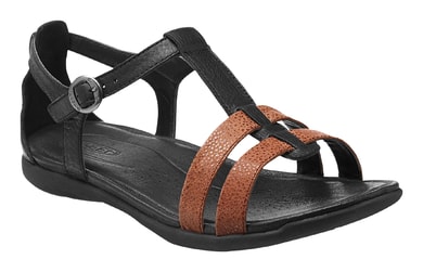 KEEN ROSE CITY T-STRAP W black/tortoise - dámské sandály