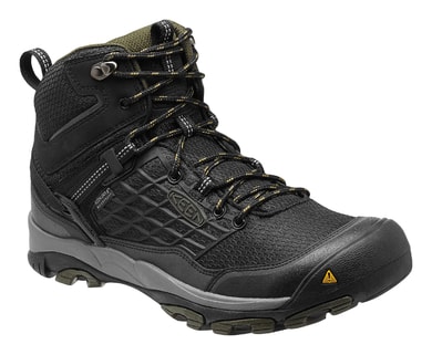 KEEN SALTZMAN WP MID black/forest night - pánské trekingové boty