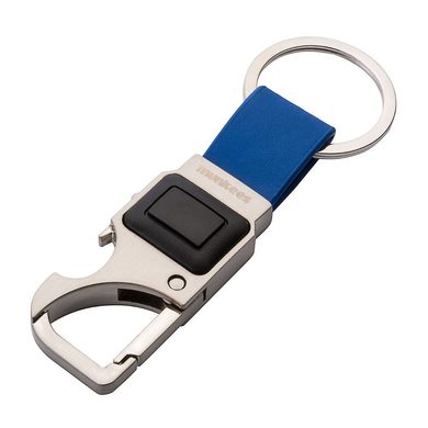 MUNKEES Key ring with 3 functions - carabiner, bottle opener, LED flashlight