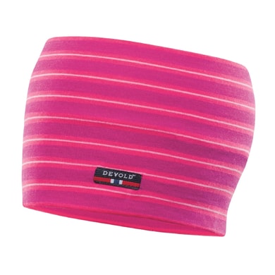 DEVOLD Breeze Headband fuchsia stripes