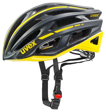 UVEX RACE 5 black mat/yellow - silniční helma černá