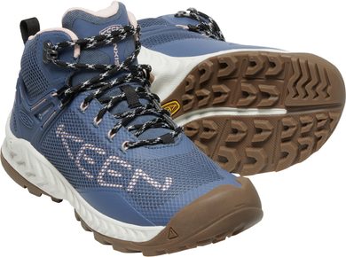 KEEN NXIS EVO MID WP WOMEN, vintage indigo/harbor gray