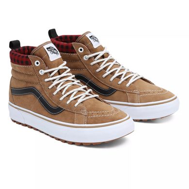 VANS UA SK8-Hi MTE-1 PLAID, BROWN/BLACK