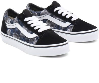 VANS UY Old Skool (wireframe skulls) black/white