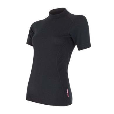 SENSOR DOUBLE FACE women's T-shirt neck sleeve black