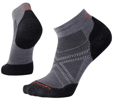 SMARTWOOL PERFORMANCE RUN LIGHT ELITE LOW CUT, graphite