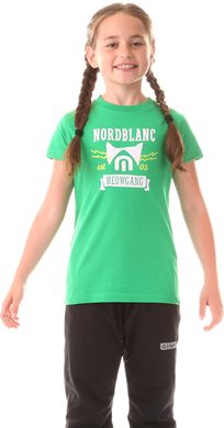 NORDBLANC NBFKT5971L MEOW amazonská zelená - dětské tričko