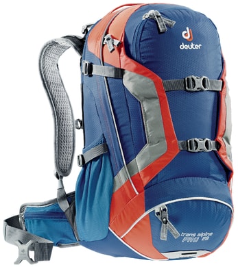 DEUTER Trans Alpine Pro 28 steel-papaya - cyklistický batoh