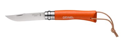 OPINEL VRI N°07 Inox trekking rukojeť tangerine + provázek