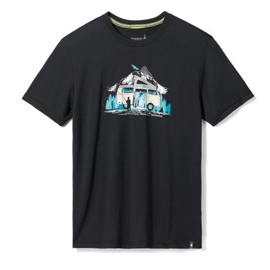 SMARTWOOL RIVER VAN GRAPHIC SS TEE SLIM FIT, black