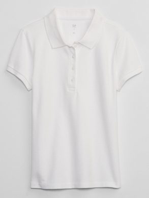 GAP 484049-01 Dětské polo tričko pique Bílá