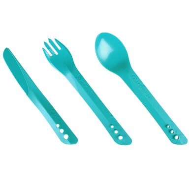 LIFEVENTURE Ellipse Cutlery Set; teal