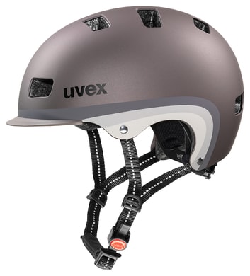 UVEX CITY 5 brown metallic mat - xc helma šedá