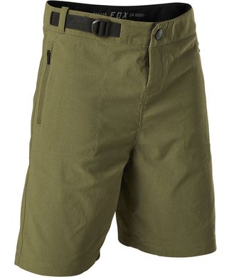 FOX Yth Ranger Short W/Liner, Olive Green