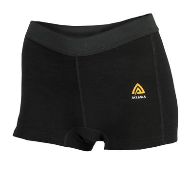 ACLIMA WarmWool Boxer shorts, Jet Black, Woman