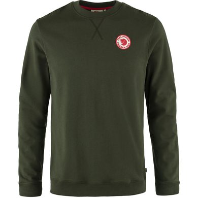 FJÄLLRÄVEN 1960 Logo Badge Sweater M Deep Forest