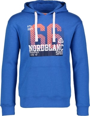 NORDBLANC NBFMS5943 TREAT jarní modrá - pánská mikina s kapucí
